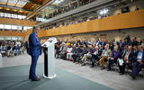 Speth delivering speech Speth delivering speech