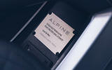 Alpine A110 E-Ternite Electric 2023 plaque detail Alpine A110 E-Ternite Electric 2023 plaque detail