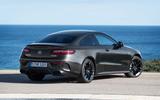 Mercedes E Class AMG Coupe 2020 facelift rear quarter static Mercedes E Class AMG Coupe 2020 facelift rear quarter static