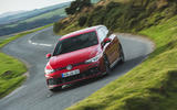 Britain's best affordable drivers car 2020 - VW Golf GTI - cornering front Britain's best affordable drivers car 2020 - VW Golf GTI - cornering front