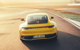 2019 Porsche 911 Carrera S track drive - track rear end