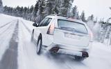 Winter driving Saab
