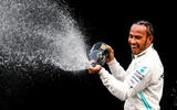 Lewis Hamilton champagne
