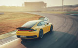 2019 Porsche 911 Carrera S track drive - track rear