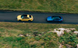 73 BMW M3 vs Audi RS3 saloon 2021 aerial