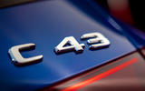 75 Mercedes AMG C43 estate 2022 official reveal rear badge