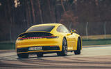 2019 Porsche 911 Carrera S track drive - cornering rear