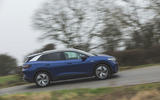 76 Mustang Mach e ID 4 Polestar 2 triple test 2021 VW tracking side 76 Mustang Mach e ID 4 Polestar 2 triple test 2021 VW tracking side