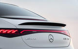 77 Mercedes AMG EQE53 official reveal rear spoiler 77 Mercedes AMG EQE53 official reveal rear spoiler