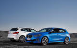 BMW 1 Series 2019 official reveal photos - two cars static