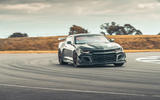 79 Camaro ZL1 vs Sutton Mustang 2021 Camaro cornering front 79 Camaro ZL1 vs Sutton Mustang 2021 Camaro cornering front