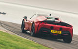 80 Britains best drivers car 2021 Ferrari track rear 80 Britains best drivers car 2021 Ferrari track rear