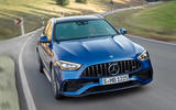 80 Mercedes AMG C43 estate 2022 official reveal tracking front