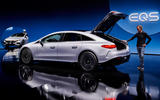 80 Mercedes EQS official reveal images GK boot