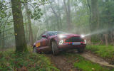 2020 Aston Martin DBX camouflaged prototype ride - off-road front