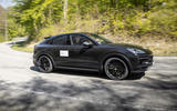 83 Porsche Cayene Turbo Coupe prototype 2022 on road side