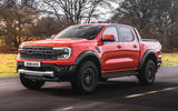 84 2022 Ford Ranger Raptor official reveal on road front 84 2022 Ford Ranger Raptor official reveal on road front