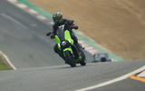 85 Brands Hatch EV records feature bike cornering front