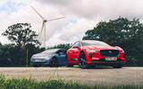 85 New VW ID3 vs used Jag I Pace static 85 New VW ID3 vs used Jag I Pace static