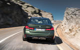 86 BMW M5 CS 2021 official reveal on road rear