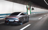 86 Mercedes EQXX mission accomplished ride 2022 tunnel rear 86 Mercedes EQXX mission accomplished ride 2022 tunnel rear