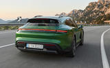 86 Porsche Taycan Cross Turismo official images on road rear 86 Porsche Taycan Cross Turismo official images on road rear