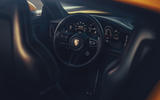 2019 Porsche 911 Carrera S track drive - steering wheel