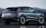 Audi Q4 E-tron electric SUV Geneva 2019 official press images - rear