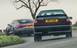 88 Audi quattro meets e tron gt cornering rear 88 Audi quattro meets e tron gt cornering rear