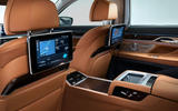 2019 BMW 7 Series official reveal - rear infotainment