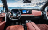 88 BMW iX prototype ride 2021 dashboard