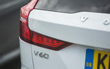 88 PHEV wagons triple test 2021 V60 rear lights