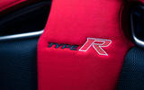 Honda Civic Type R limited edition 2020 official press photos - seat details Honda Civic Type R limited edition 2020 official press photos - seat details