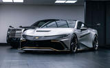Naran Automotive hypercar official reveal - in garage with Rolls Royce