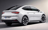 89 Skoda Enyaq coupe official studio static rear