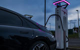 The Hyundai IONIQ 6's 800V charging capability lets you top-up at speeds up to 220KW at public chargers The Hyundai IONIQ 6's 800V charging capability lets you top-up at speeds up to 220KW at public chargers