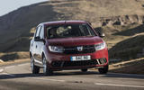 9 dacia sandero 2019 uk fd cornering front 9 dacia sandero 2019 uk fd cornering front