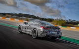 2019 BMW M8 prototype ride - track rear three quarters