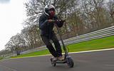 90 Brands Hatch EV records feature scooter tracking front