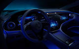 90 Mercedes Benz EQS interior official steering wheel night 90 Mercedes Benz EQS interior official steering wheel night
