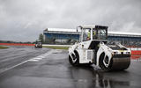 New Tarmac at Silverstone for 2019 - steamroller