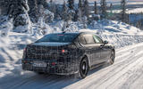 91 BMW i7 official winter testing 2021 rear three quarters 91 BMW i7 official winter testing 2021 rear three quarters