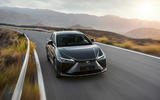 91 Lexus RZ 450e 2022 official reveal on road front 91 Lexus RZ 450e 2022 official reveal on road front