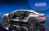 91 Mercedes EQS official reveal images doors open
