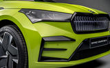 91 Skoda Enyaq coupe vRS 2022 official images front bumper