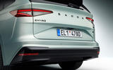 Skoda Enyaq official reveal images - studio rear end Skoda Enyaq official reveal images - studio rear end