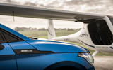 91 Skoda Enyaq vs electric plane 2022 enyaq front badge 91 Skoda Enyaq vs electric plane 2022 enyaq front badge