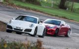 Porsche 911 Carrera S and Jaguar F-Type R