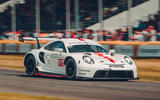 2019 Porsche 911 RSR on the Goodwood hillclimb