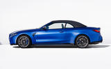 92 BMW M4 Convertible 2021 official reveal side roof up